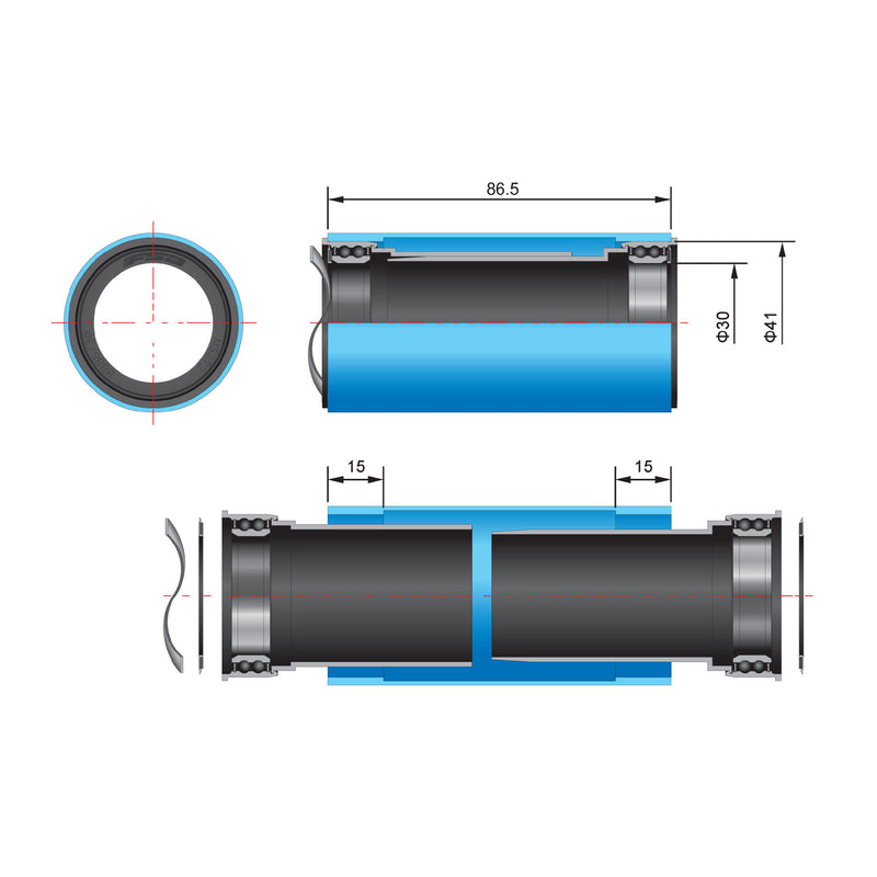 FSA BB386 Crank to Shimano PFBB86 Bottom Bracket