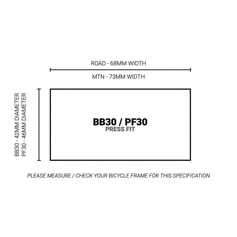 Praxis BB PF30 to GXP Bottom Bracket Converter Road Bottom