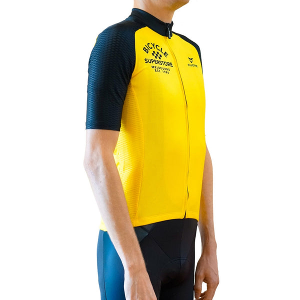 Bicycle Superstore Mens Cuore Jersey Vintage Yellow