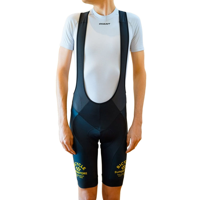 Bicycle Superstore Mens Cuore Bib Shorts Vintage Yellow