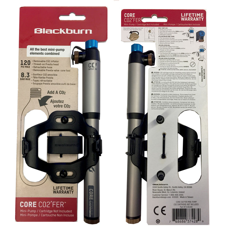 Blackburn Core CO2 Fer Mini Pump CO2 Bike Pumps Bicycle Superstore