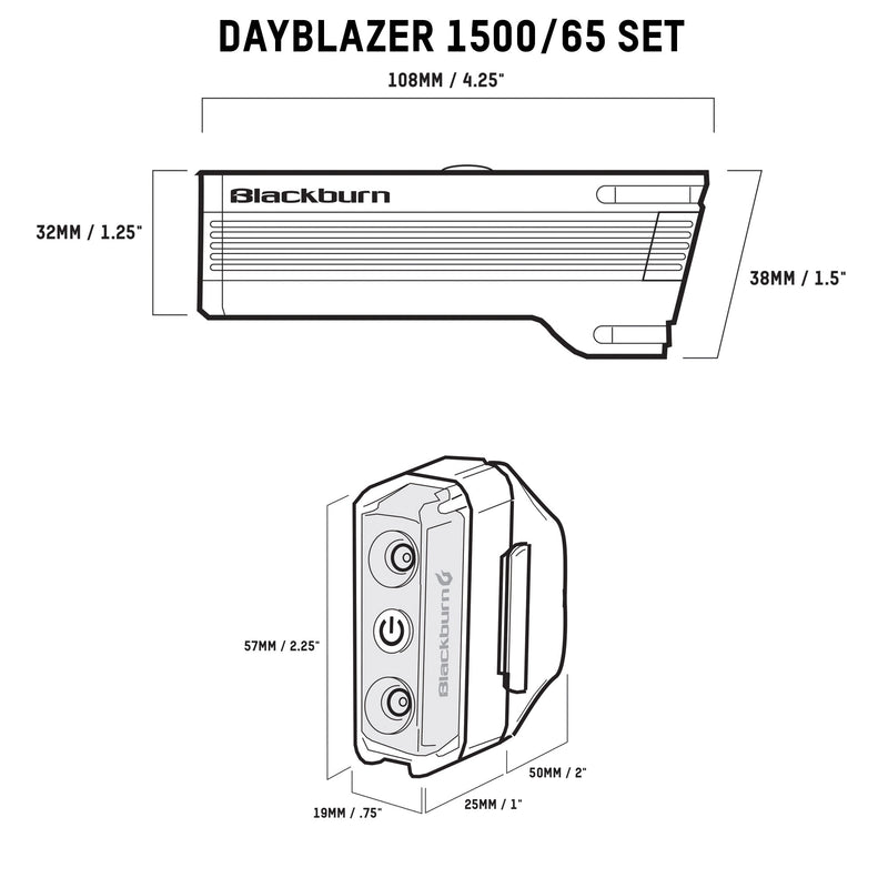 Blackburn Dayblazer 1500/65 Light Set