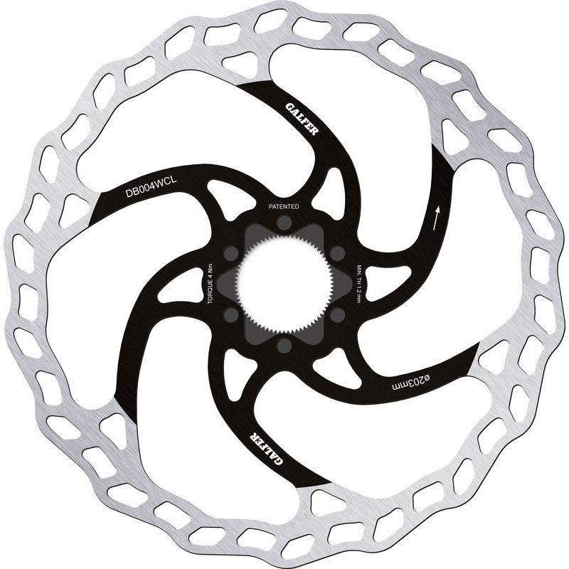 Galfer Wave 203mm Centrelock 1.8mm Disc Brake Rotor