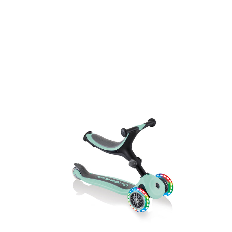 Globber Go Up Foldable Plus 3 Wheel Kids Scooter - Light up wheels