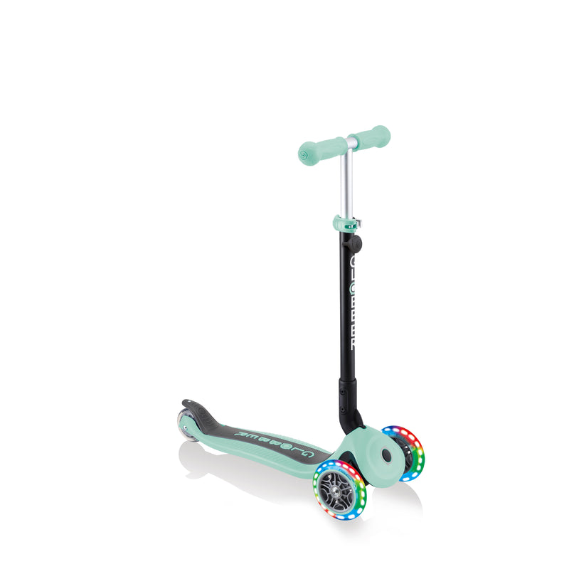 Globber Go Up Foldable Plus 3 Wheel Kids Scooter - Light up wheels