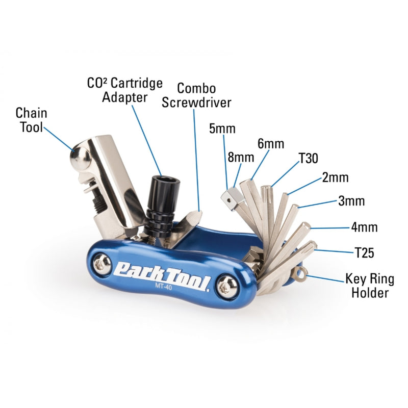 Park Tool MT-40 Multi Tool - Co2 & Chain (MT-40)