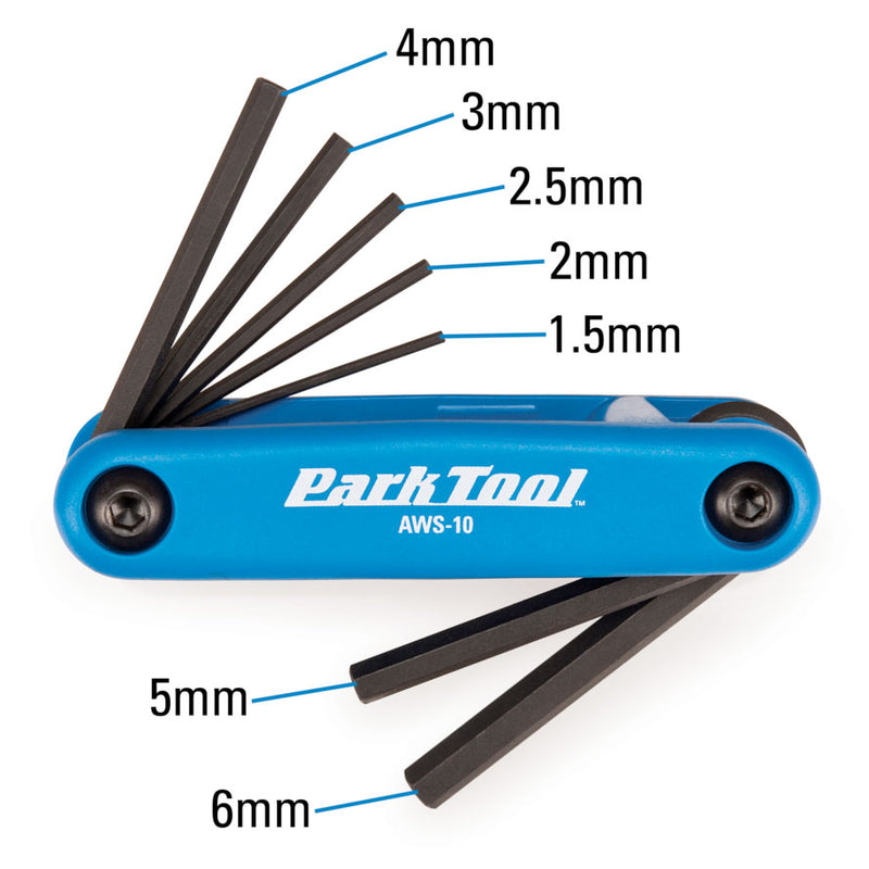 Park Tool Fold Up Hex Wrench Set (AWS-10)