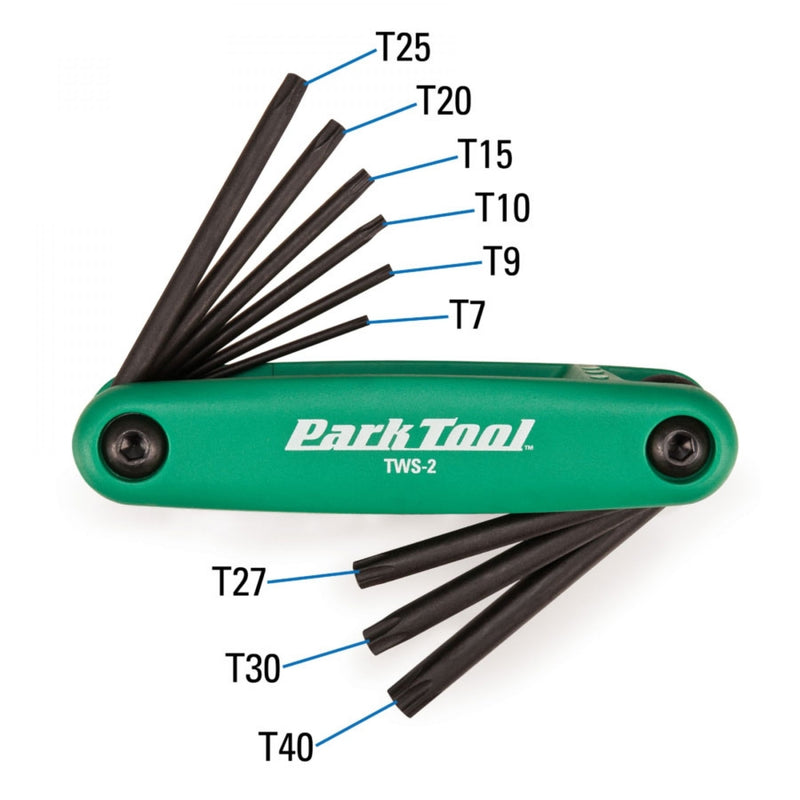 Park Tool Fold Up Torx Compatible Wrench Set (TWS-2)