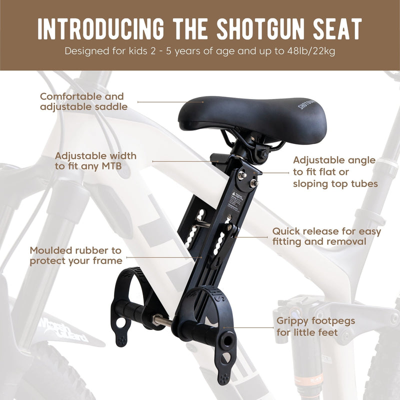Shotgun Front Mounted MTB Child Bike Seat